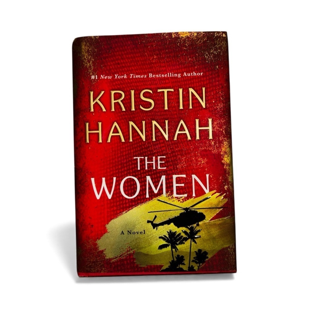 Red and Gold Novel 'The Women' by Kristin Hannah